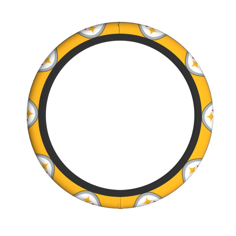 Pittsburgh Steelers 7 Printed breathable elastic steering wheel anti slip cover