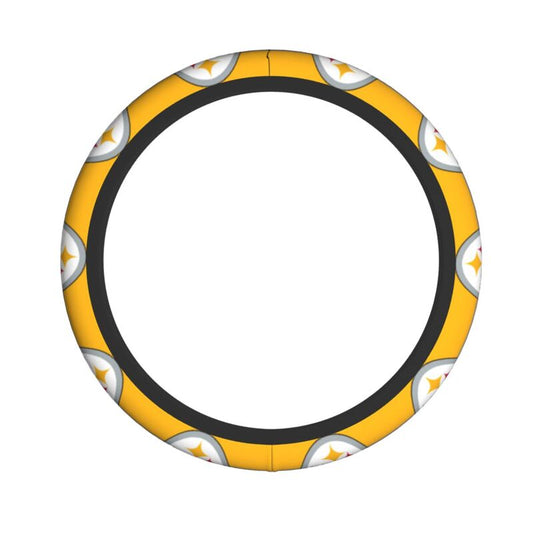 Pittsburgh Steelers 7 Printed breathable elastic steering wheel anti slip cover