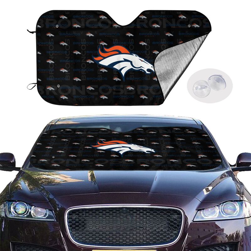 Denver Broncos Printed is suitable for front Car windshield sunshades Car windshield sunshades