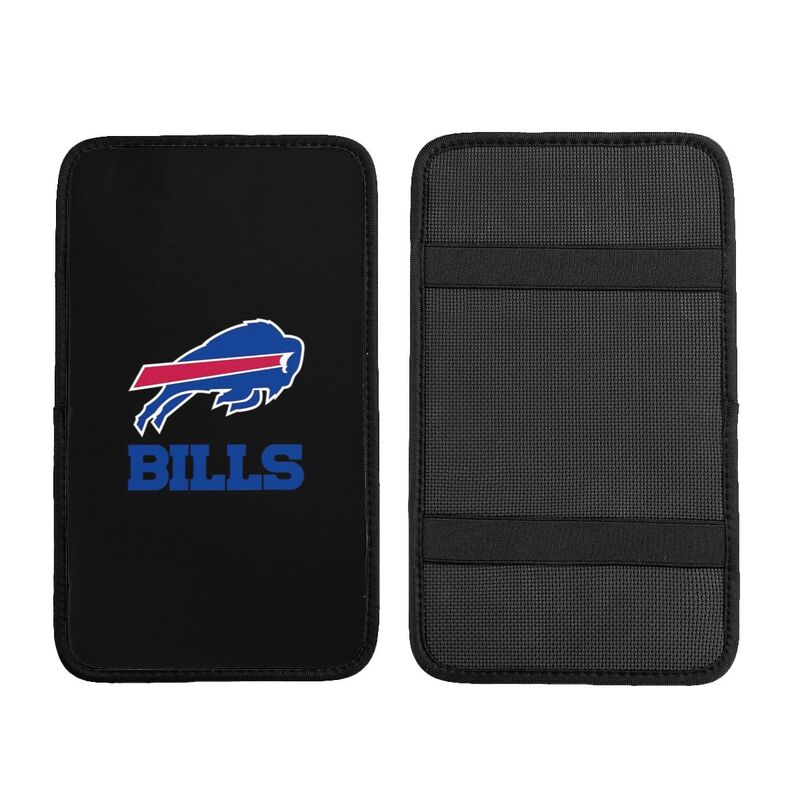 Car armrest box pad Buffalo Bills 3 Printed central armrest box cushion protective pad