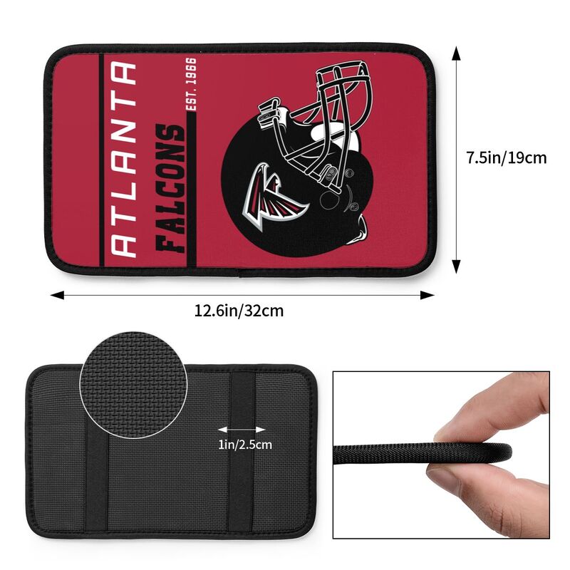Atlanta Falcons Print car armrest box cushion armrest protective cover