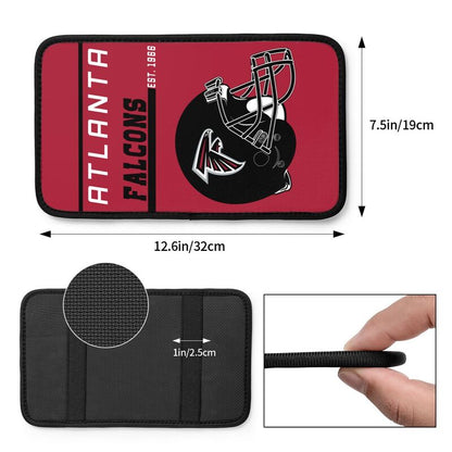 Atlanta Falcons Print car armrest box cushion armrest protective cover
