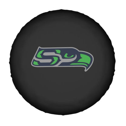 Seattle Seahawks 2 Printing tire protection cover car sun protection tire protection covers