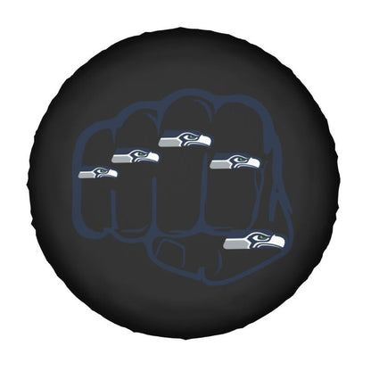 Seattle Seahawks Print tire protection cover car spare tire dust protection covers