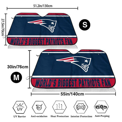 New England Patriots Printing is suitable for car front windshield sunshades Car windshield sunshades