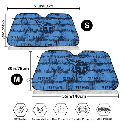 Tennessee Titans Printed front windshield sunshade car windshield sunshade (multi size)
