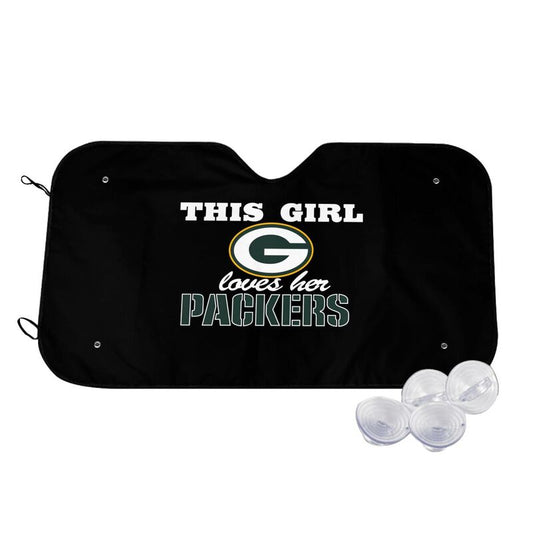 Green Bay Packers Printing multi size car front windshield sunshade car windshield sunshade