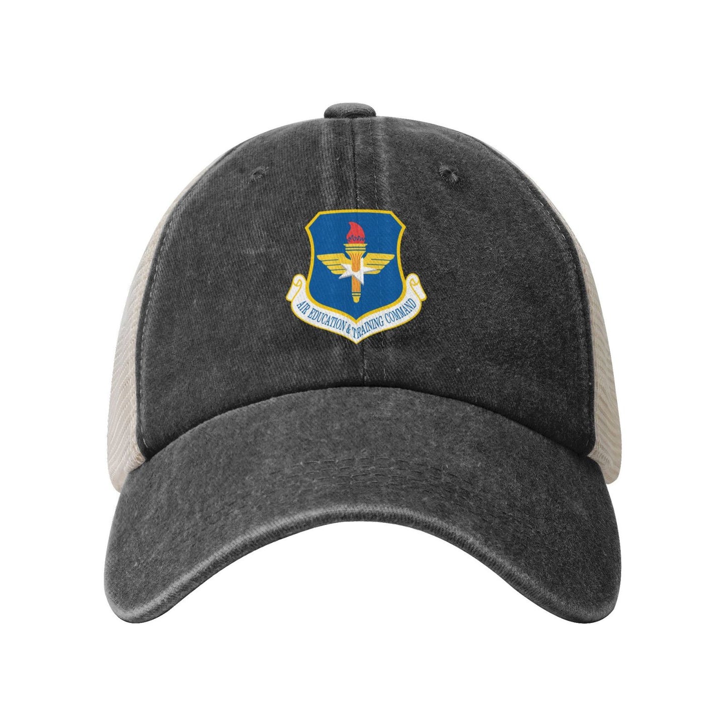 Air Education And Training Command Printed unisex baseball cap adjustable grid baseball cap veteran gift