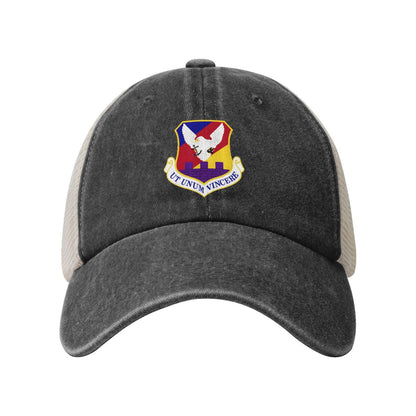 87th Air Base Wing-Emblem Printed unisex baseball cap adjustable grid baseball cap veteran gift