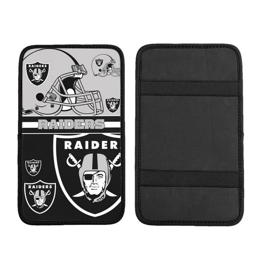 Las Vegas Raiders 2 Print car armrest box cushion armrest protective cover