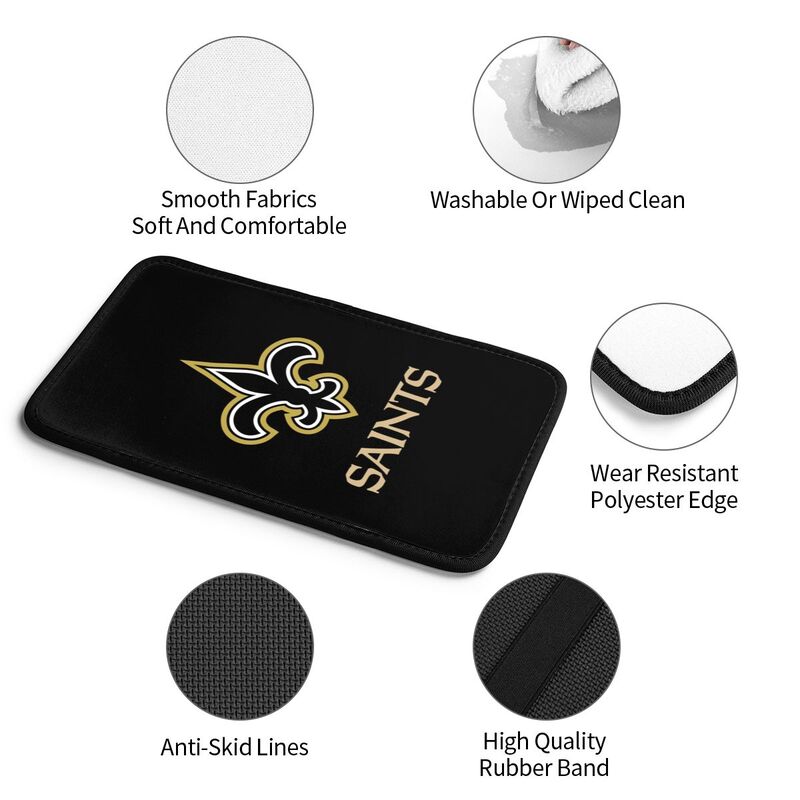 Car armrest box pad New Orleans Saints Printed central armrest box pad anti slip pad
