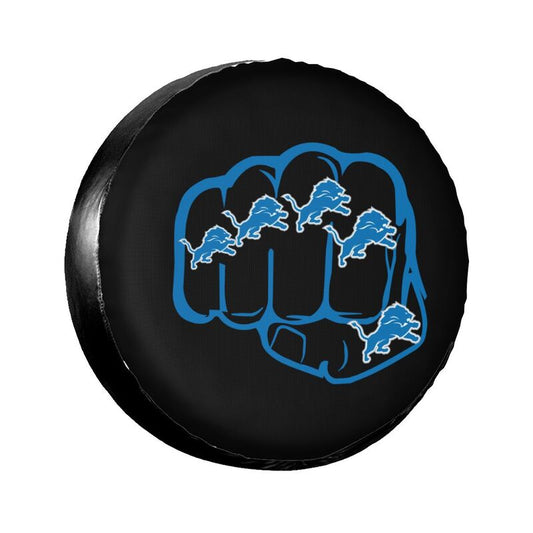 Detroit Lions Print tire protection cover car spare tire dust protection covers
