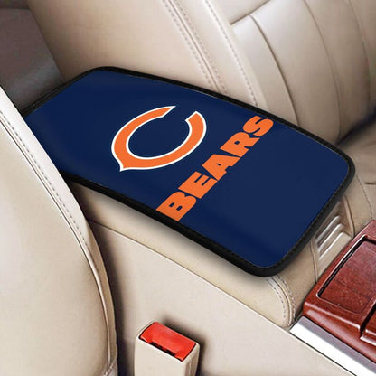 Car armrest box pad Chicago Bears 5 Printed central armrest box cushion protective pad