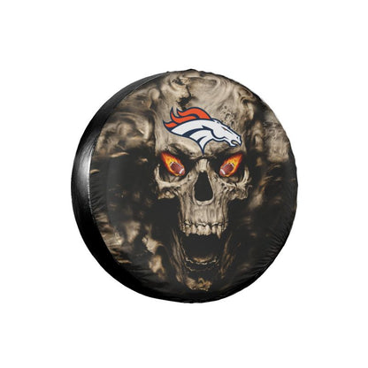 Denver Broncos print Skull print car tire cover tire dust cover