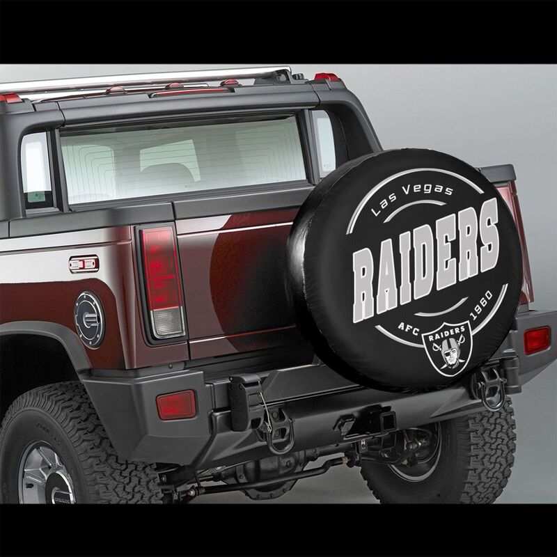 Las Vegas Raiders Printing car tire protection cover car spare tire dust protection cover