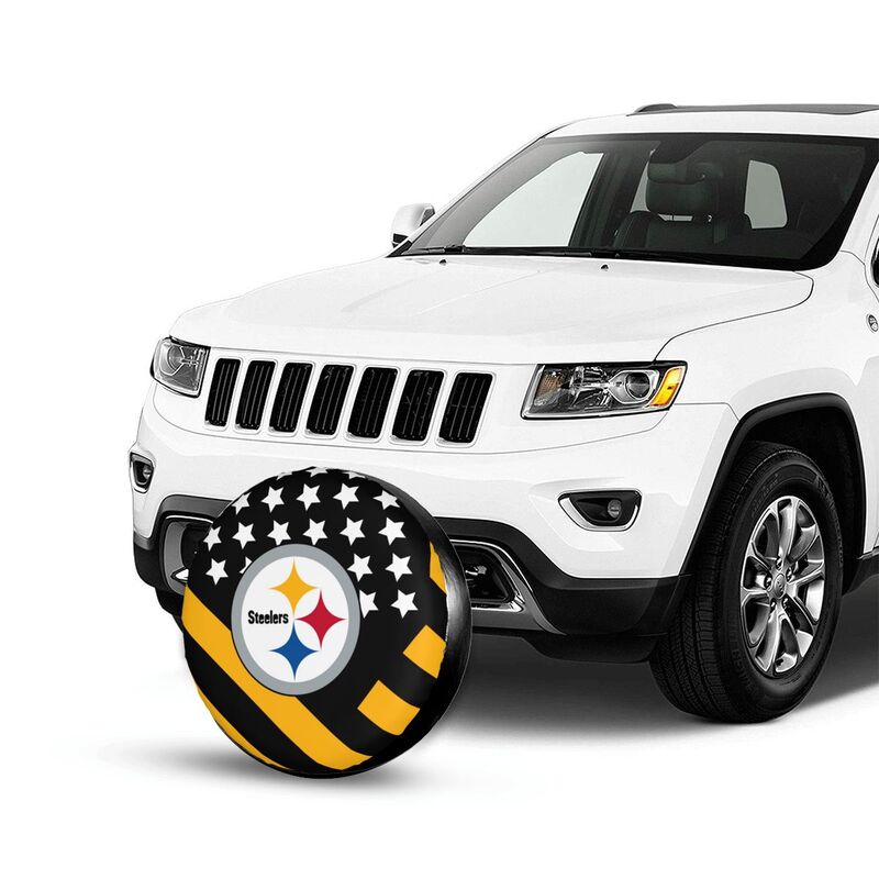 Pittsburgh Steelers 4 car dustproof sunscreen tyre protective cover Tyre protective cover