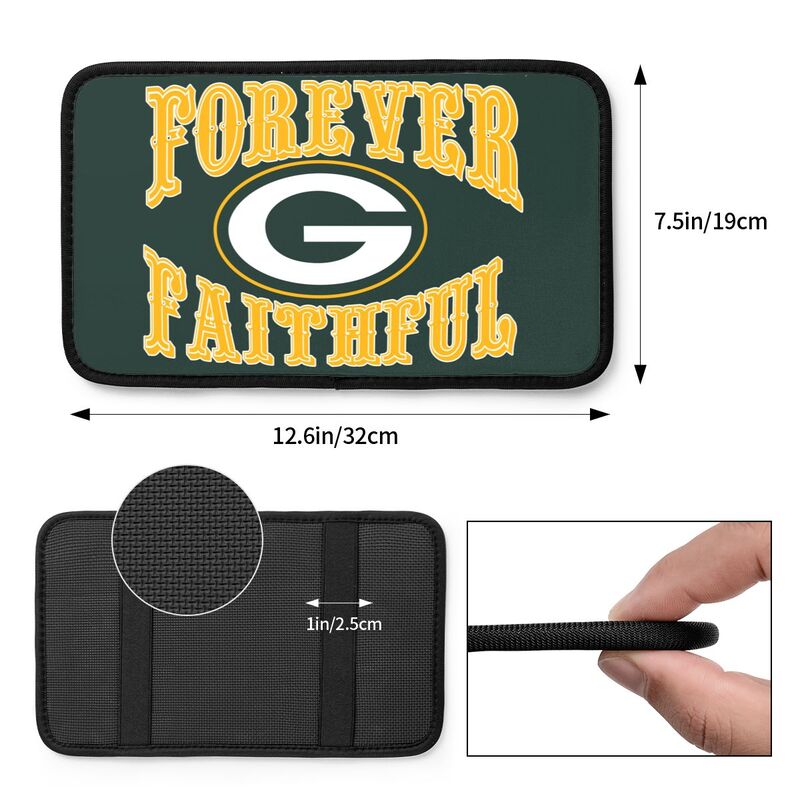 Green Bay Packers Print car armrest box cover armrest protective cover