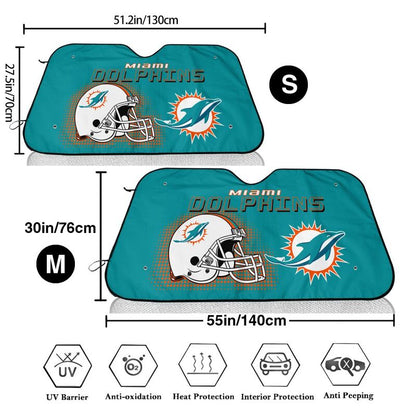 Miami Dolphins Printing Car windshield sunshades is suitable car front windshield sunshades
