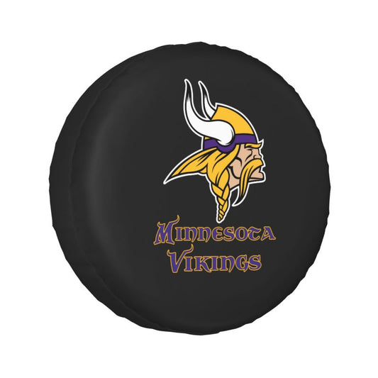 Minnesota Vikings Car tire protection cover spare tire waterproof and dustproof cover