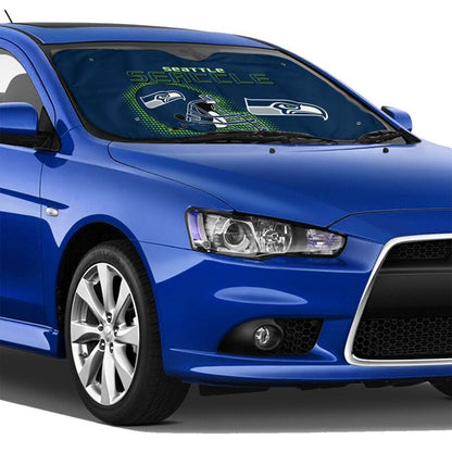 Seattle Seahawks Printing Car windshield sunshades is suitable car front windshield sunshades