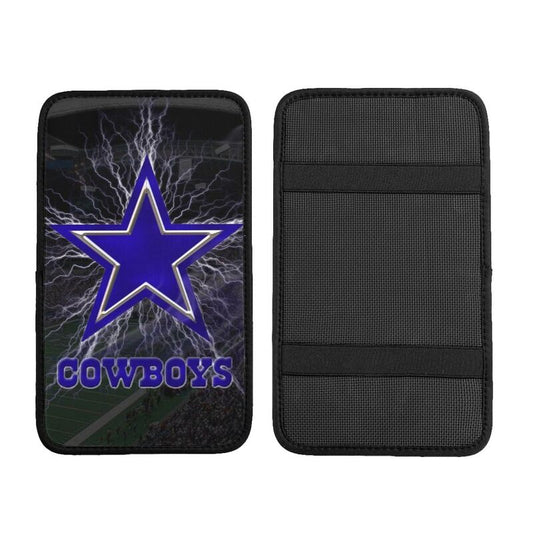 Car armrest box pad Dallas Cowboys Printed central armrest box pad anti slip pad