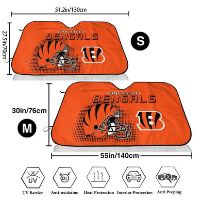 Cincinnati Bengals Printing Car windshield sunshades is suitable car front windshield sunshades