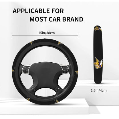 Minnesota Vikings 1 Printed breathable elastic steering wheel protective cover