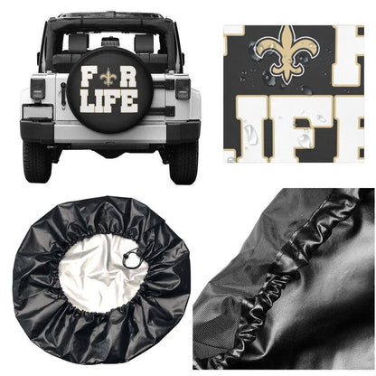 New Orleans Saints Printing tire protection cover car spare tire dust protection cover