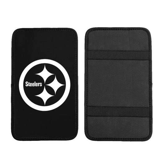Car armrest box pad Pittsburgh Steelers 4 Printed central armrest box cushion protective pad