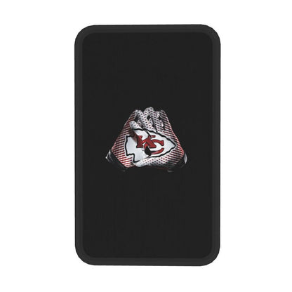 Kansas City Chiefs4 Printed car center armrest box pad anti slip pad