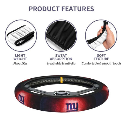 New York Giants 3 Printed breathable elastic steering wheel protective cover
