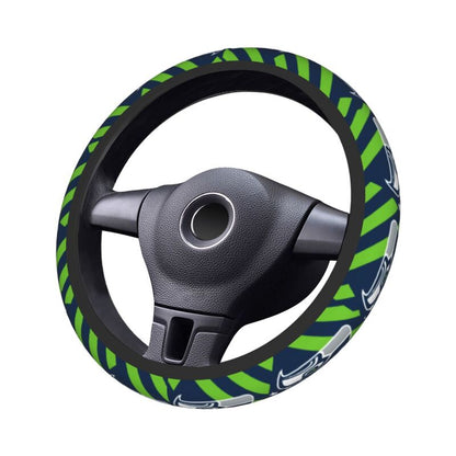 Seattle Seahawks 1 Printed breathable elastic steering wheel protective cover