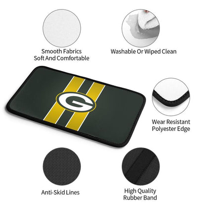 Green Bay Packers2 Printed car armrest box pad anti-abrasion pad