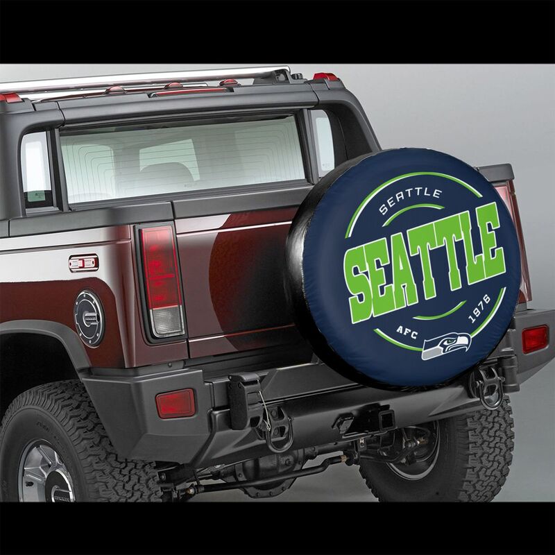 Seattle Seahawks Printing car tire protection cover car spare tire dust protection cover