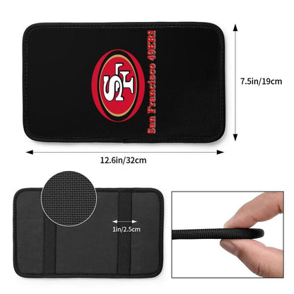 Car armrest box pad San Francisco 49ers Printed central armrest box pad protective pad