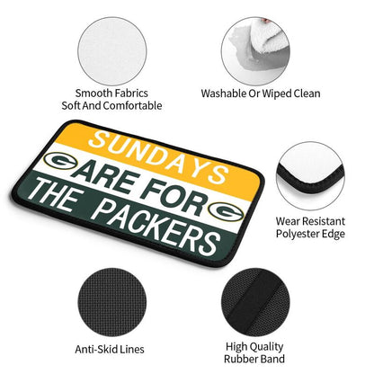 Green Bay Packers Personalized printed car armrest cover Car handrail box cushion