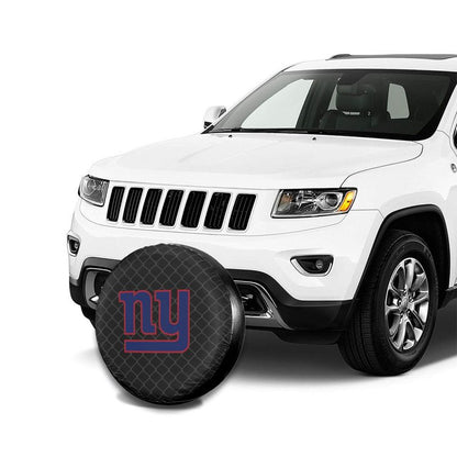 New York Giants Grid background car tire waterproof dustproof protective cover