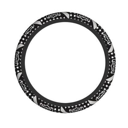 Las Vegas Raiders Printed elastic steering wheel cover car steering wheel protective cover