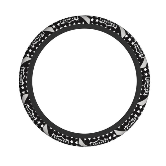 Las Vegas Raiders Printed elastic steering wheel cover car steering wheel protective cover