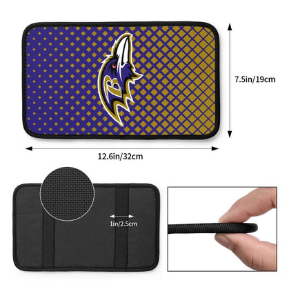 Baltimore Ravens Car handrail box cushion Personalized printed car armrest cover