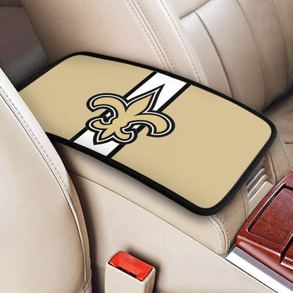 New Orleans Saints4 Printed car center armrest box pad anti slip pad