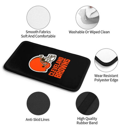 Car armrest box pad Cleveland Browns 2 Printed center armrest box pad protective pad