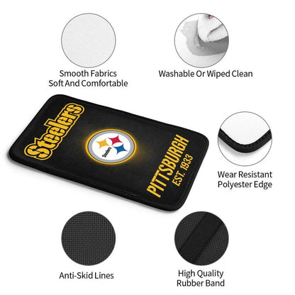 Car armrest box pad Pittsburgh Steelers 2 Printed central armrest box cushion protective pad