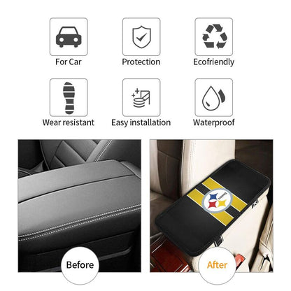 Car armrest box pad Pittsburgh Steelers 5 Printed central armrest box cushion protective pad