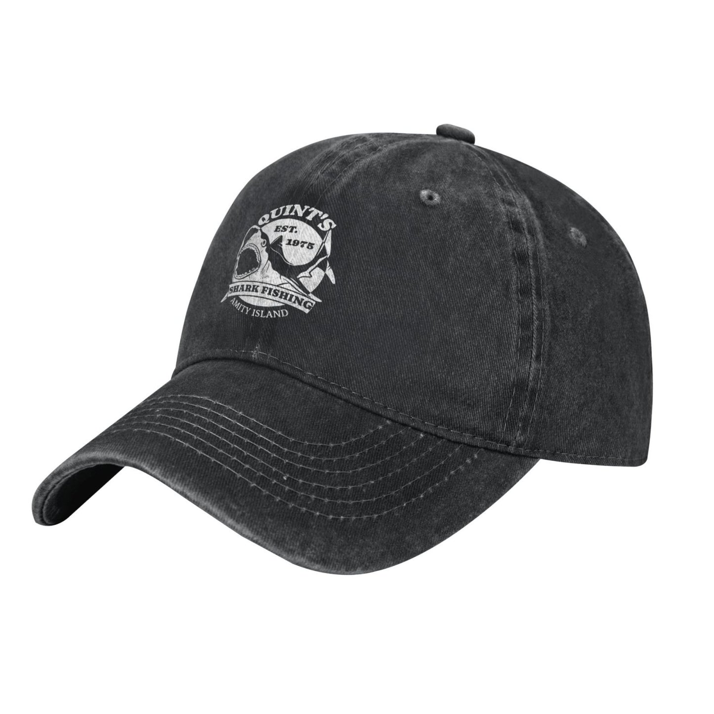 Quint’s Shark Fishing Est 1975 Printed unisex baseball cap adjustable cap outdoor sun hats trucker hat