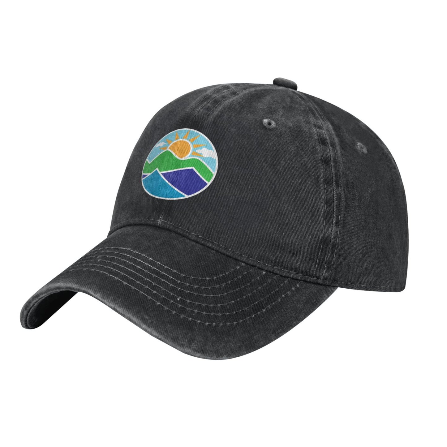 Ncei Round Icon Printed unisex baseball cap adjustable cap outdoor sun hats trucker hat