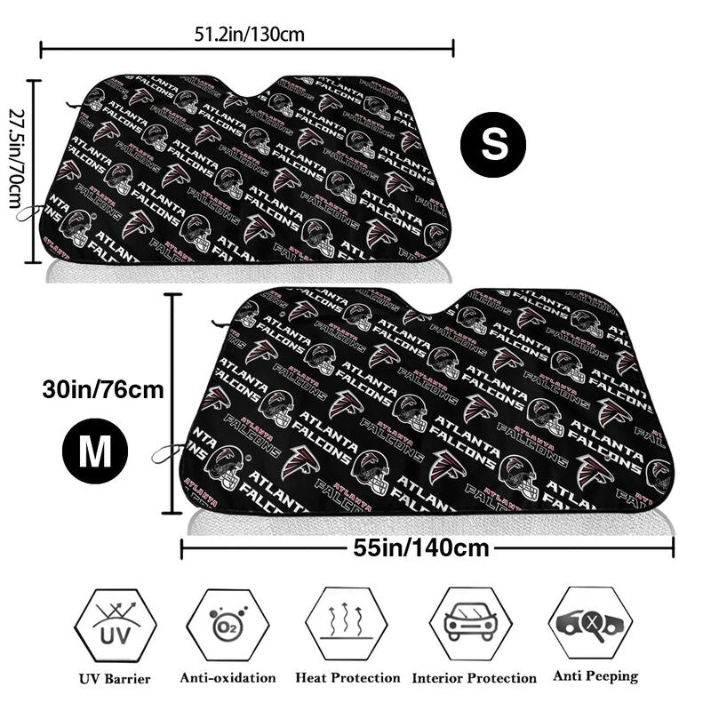 Atlanta Falcons Printed suitable for front Car windshield sunshades Car windshield sunshades