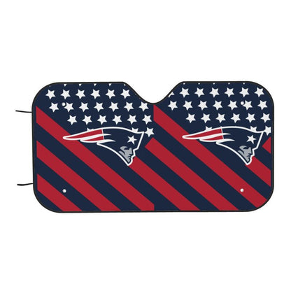 New England Patriots 3 Print suitable for front Car windshield sunshades Car windshield sunshades