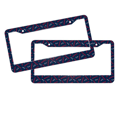 New England Patriots Print front rear license plate holder circular hole license plate holder (one pair)