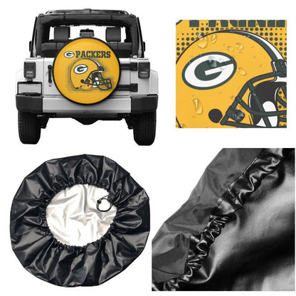 Green Bay Packers Printed tire protection cover car sun protection tire protection cover